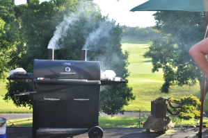 本格的なグリルでBBQ