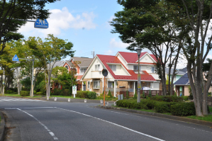 東1丁目の街並み